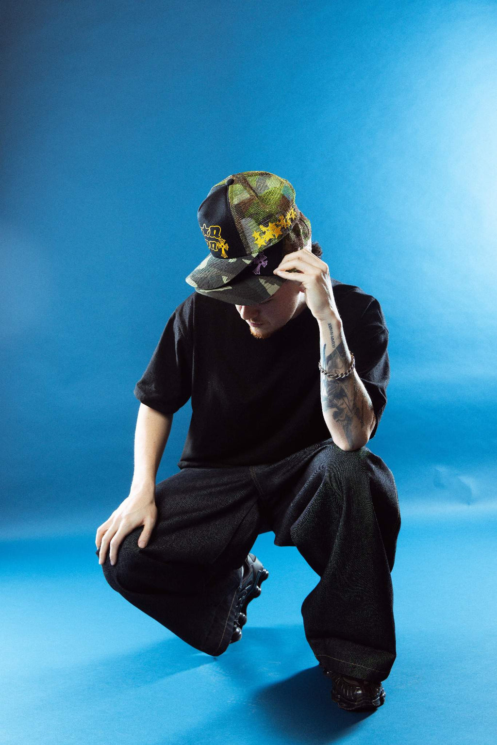 NOON HAT CAMO YELLOW